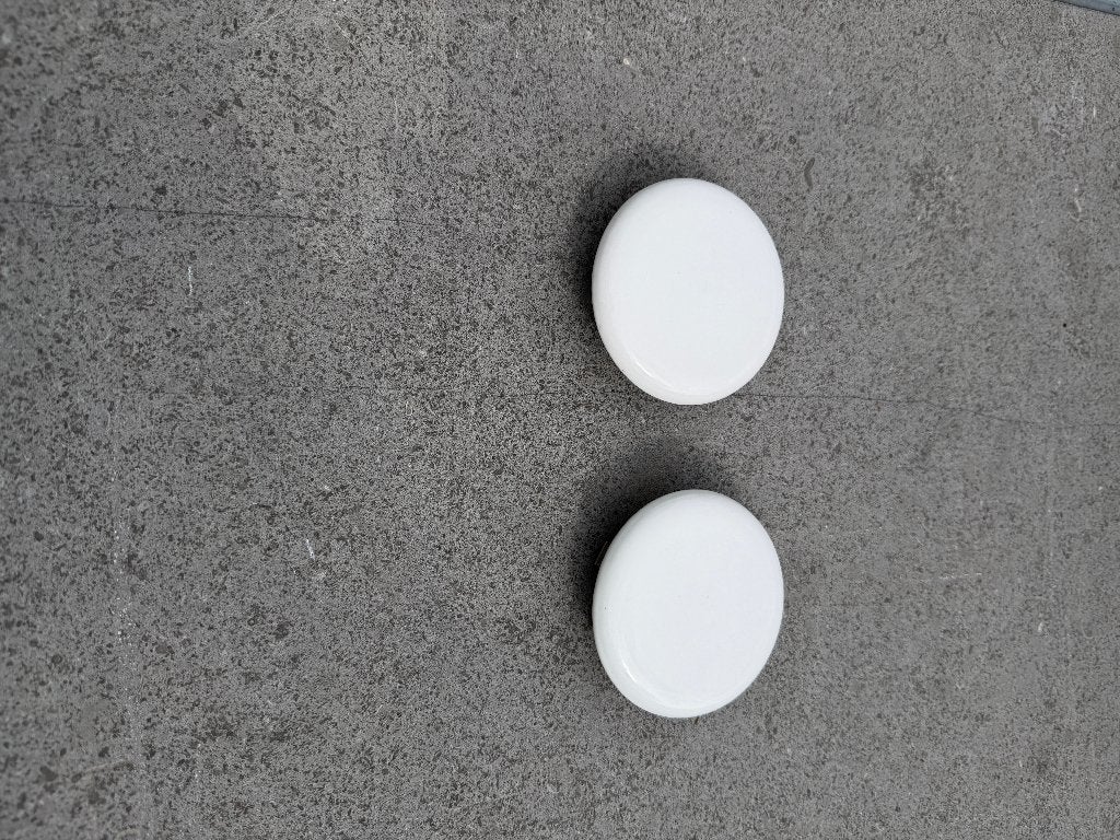 Porseleinen afdek kapjes voor Duravit Starck 1 toilet, Ophalen of Verzenden, Zo goed als nieuw, Steen, Toilet