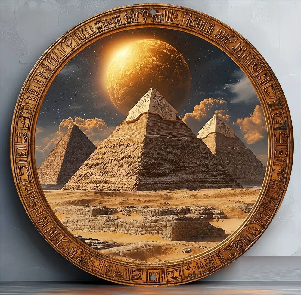 Piramide Wandplaat, Verzenden, Nieuw, Wandbord of Wandpaneel