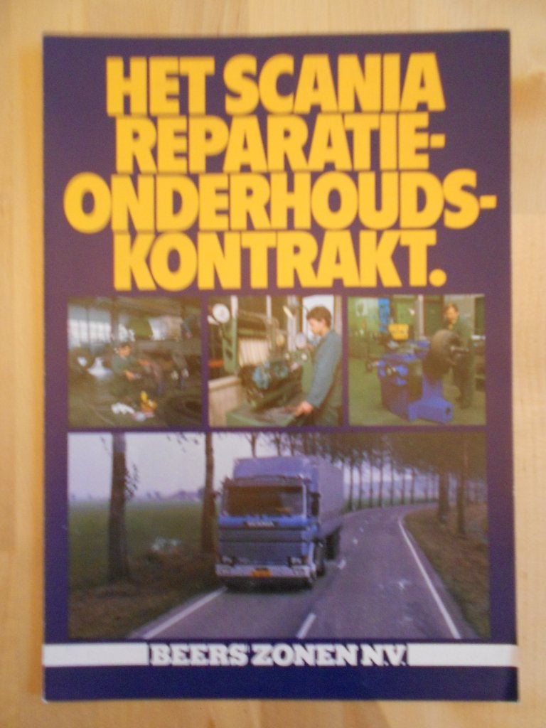 Scania Onderhoud Brochure ca 1982, Ophalen of Verzenden, Zo goed als nieuw, Overige merken, Scania