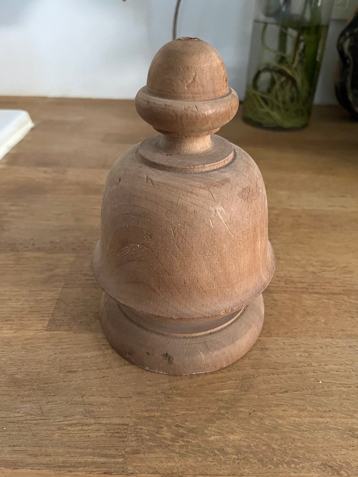 HOUTEN ORNAMENT KNOP BALUSTER GROTER MIDEL, Ophalen of Verzenden