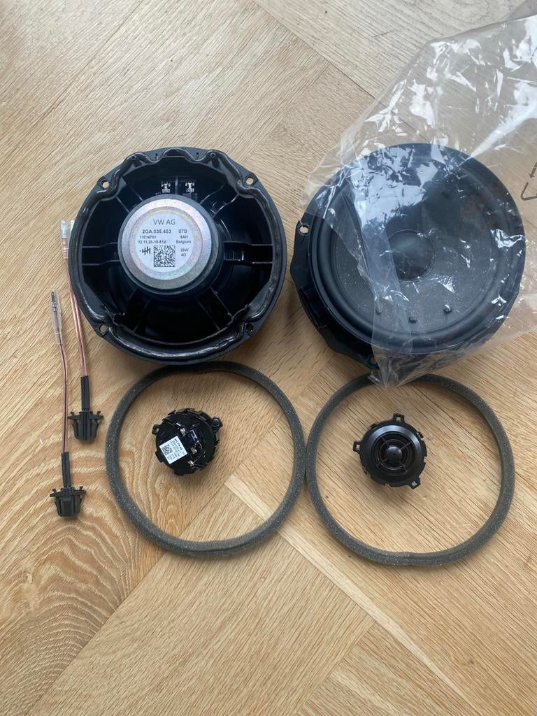 VW AG Speakerset (2x speakers, 2x tweeters) Golf T-roc, Ophalen of Verzenden, Zo goed als nieuw