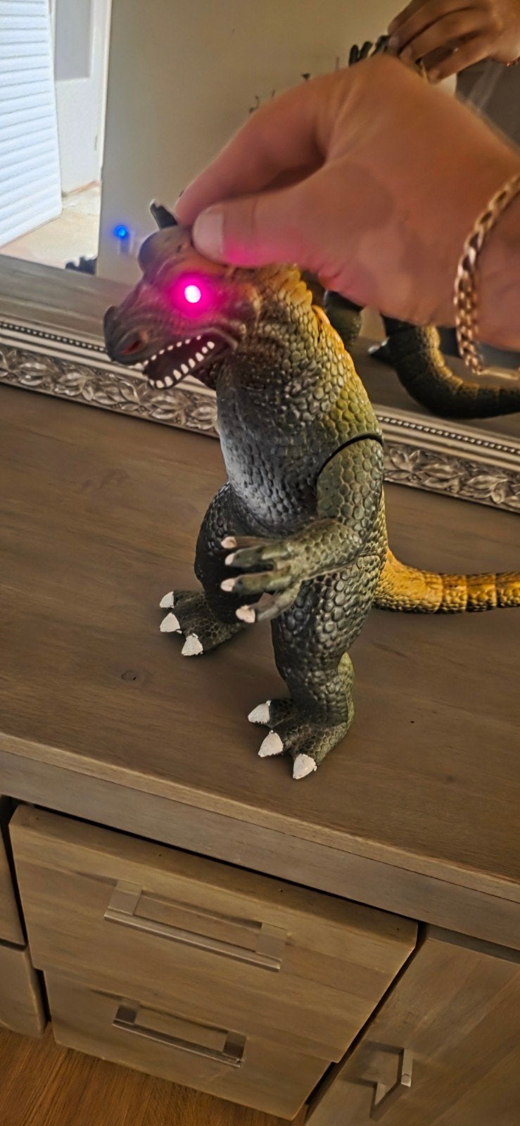 Godzilla Pop 1986 met lichtgevende ogen en geluid, Ophalen of Verzenden, Gebruikt