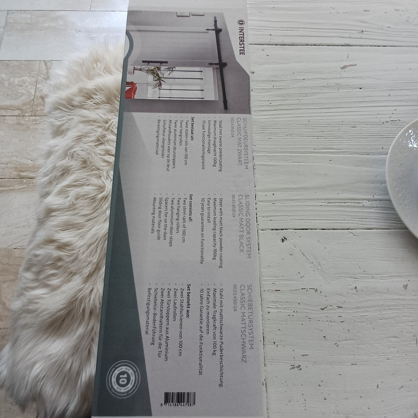 Nieuw Schuifdeursysteem - 2x 100 cm Rails (Mat Zwart), Ophalen of Verzenden