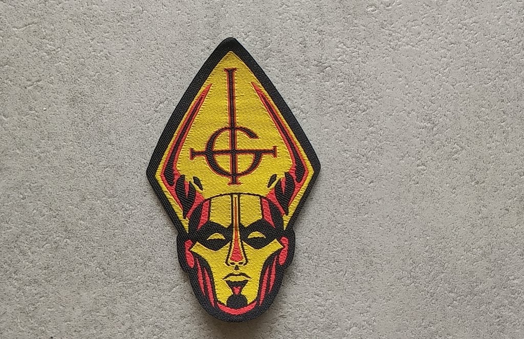 Ghost zeer mooie shaped papa emiritus patch g22, Ophalen of Verzenden, Nieuw, Kleding