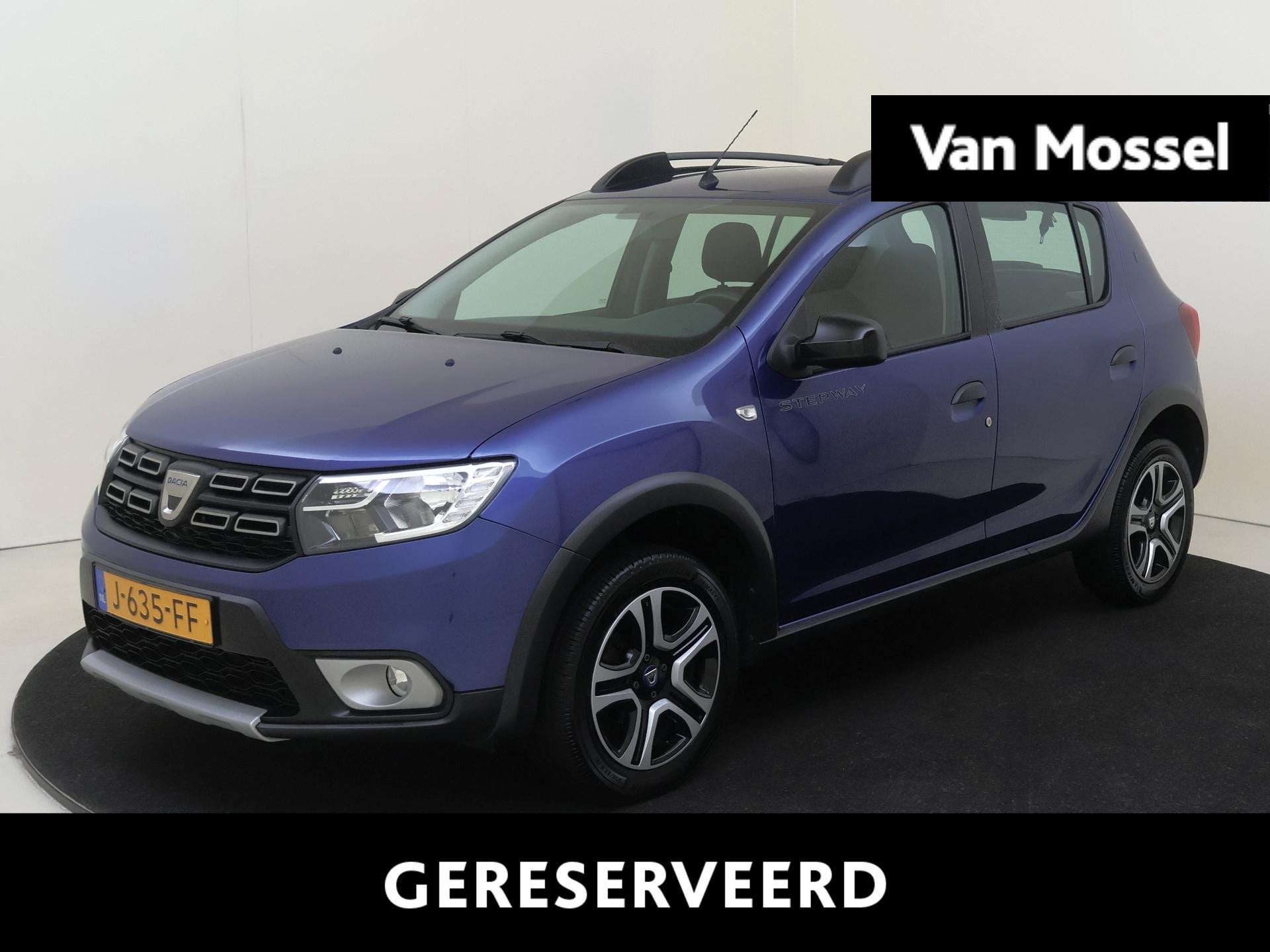 Dacia Sandero 0.9 TCe Easy-R Stepway Serie Limitee 15th Anni, Auto's, Stof, Euro 6, Blauw, Origineel Nederlands