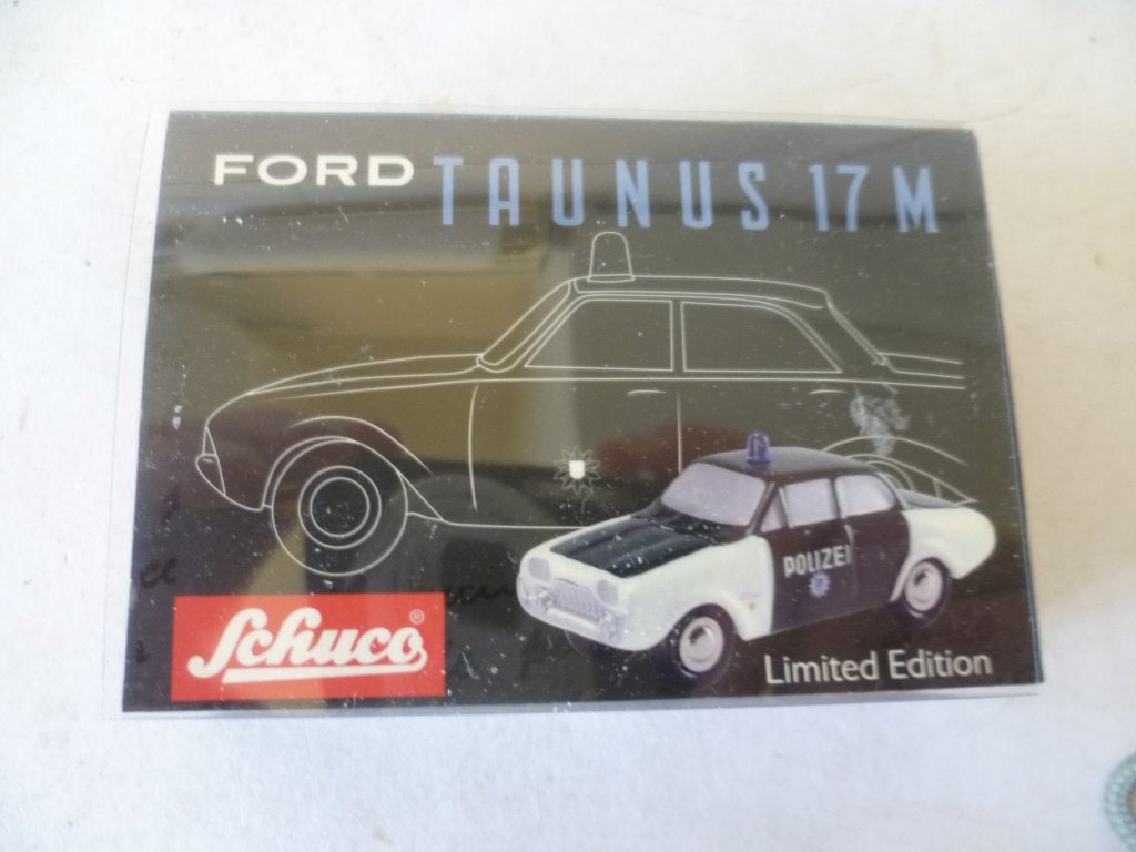 Schuco Piccolo 01413 Ford Taunus 17 M Polizei modelauto., Ophalen of Verzenden, Nieuw, Auto