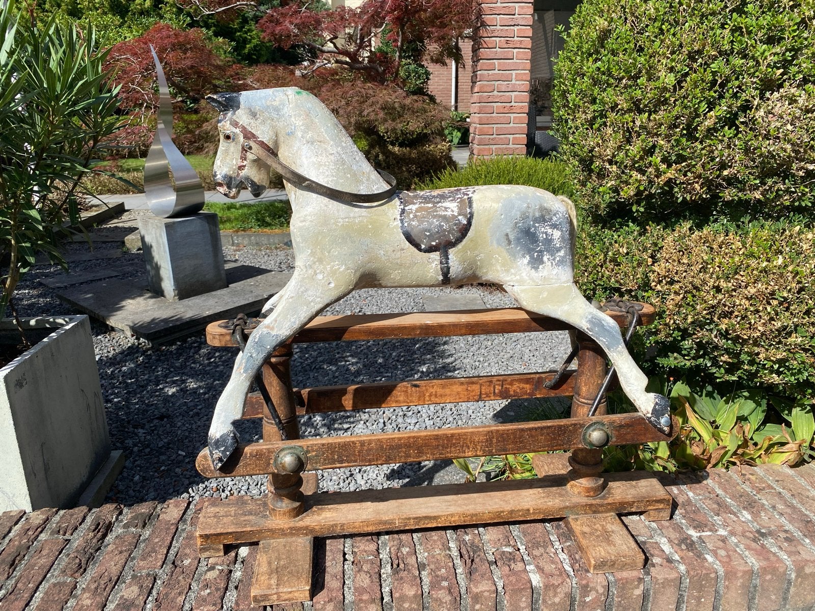 Antiek hobbelpaard - Uniek decoratiestuk, Antiek en Kunst, Ophalen