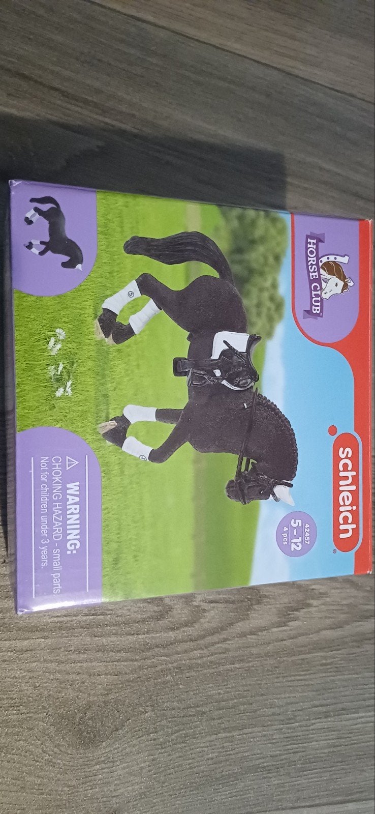 Schleich Horse Club Paard met ruiter  in doos, Ophalen
