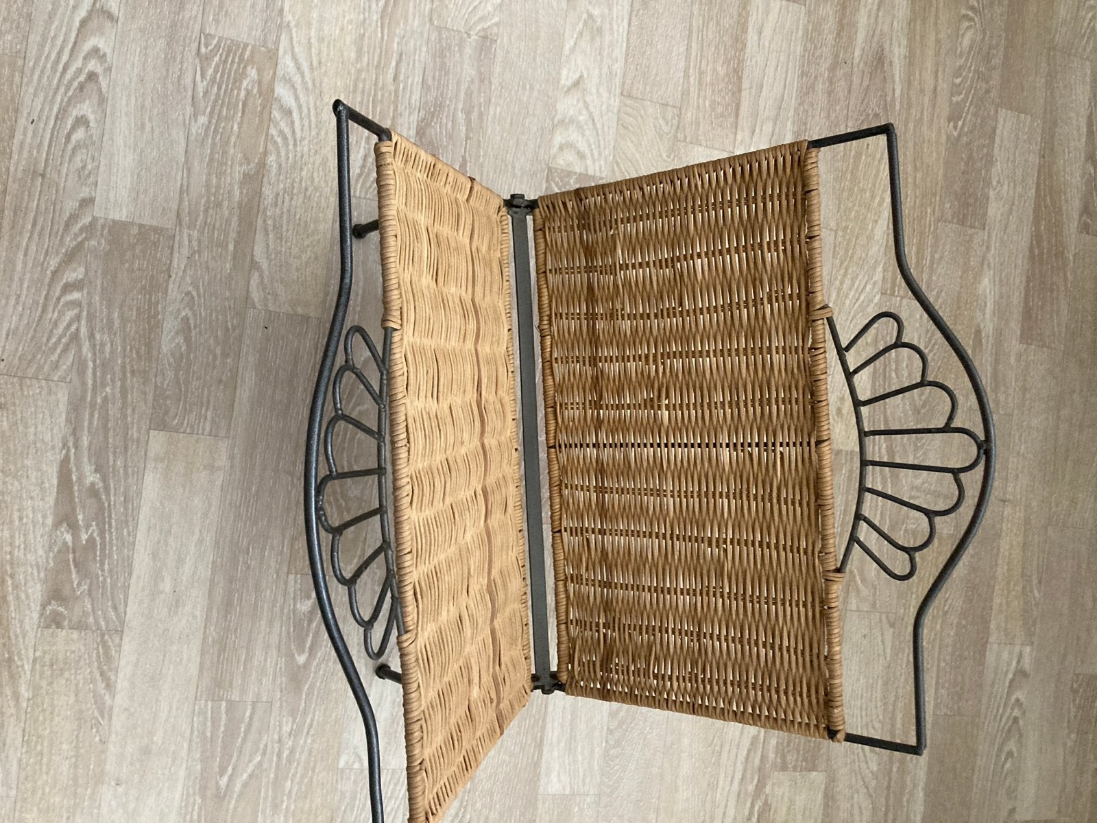 Inklapbare lectuurbak met dienblad - 50x38 cm, Huis en Inrichting, Ophalen, Gebruikt, Metaal, Inklapbaar
