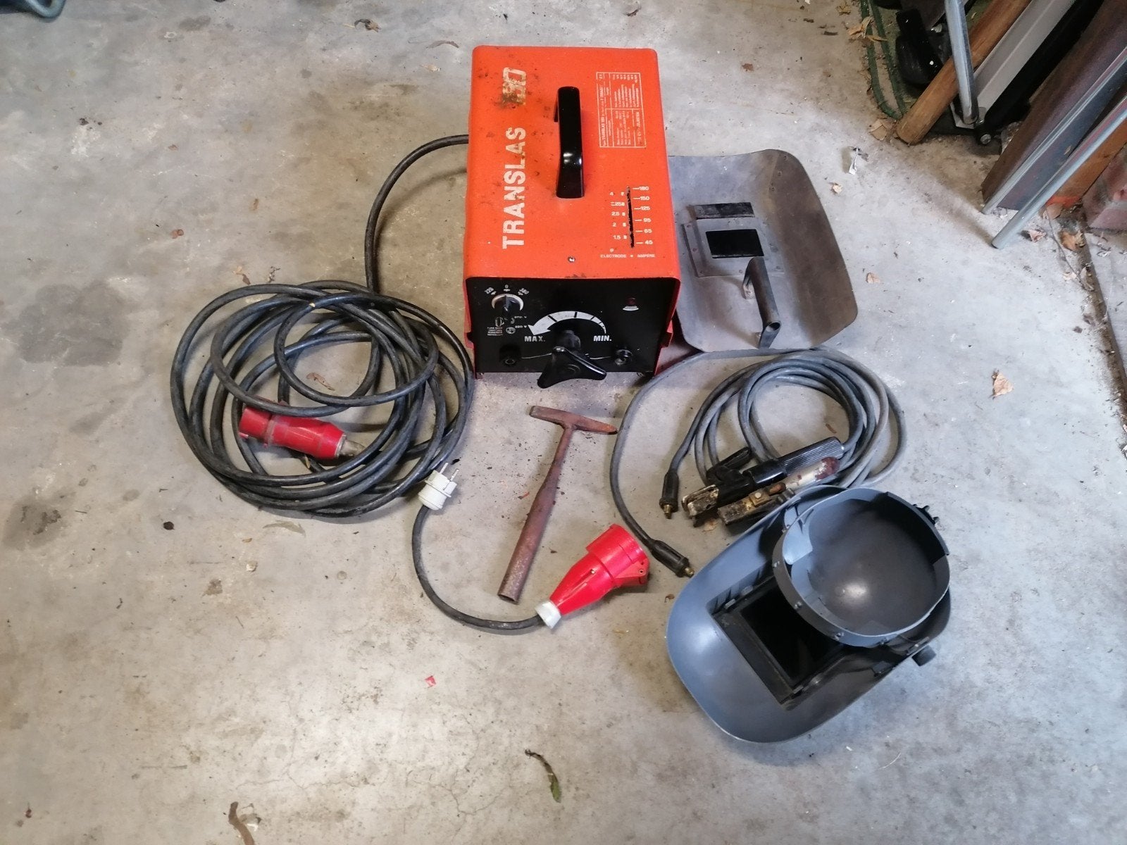lastrafo, Ophalen, Gebruikt, 150 tot 250 ampère, Elektroden
