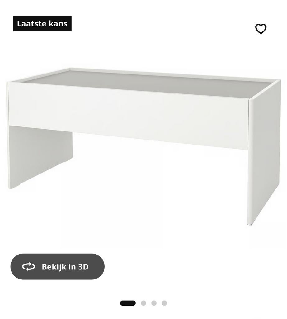 Witte speeltafel met opbergruimte voor kinderen, Kinderen en Baby's, Kinderkamer | Overige Meubels, Zo goed als nieuw, Ophalen