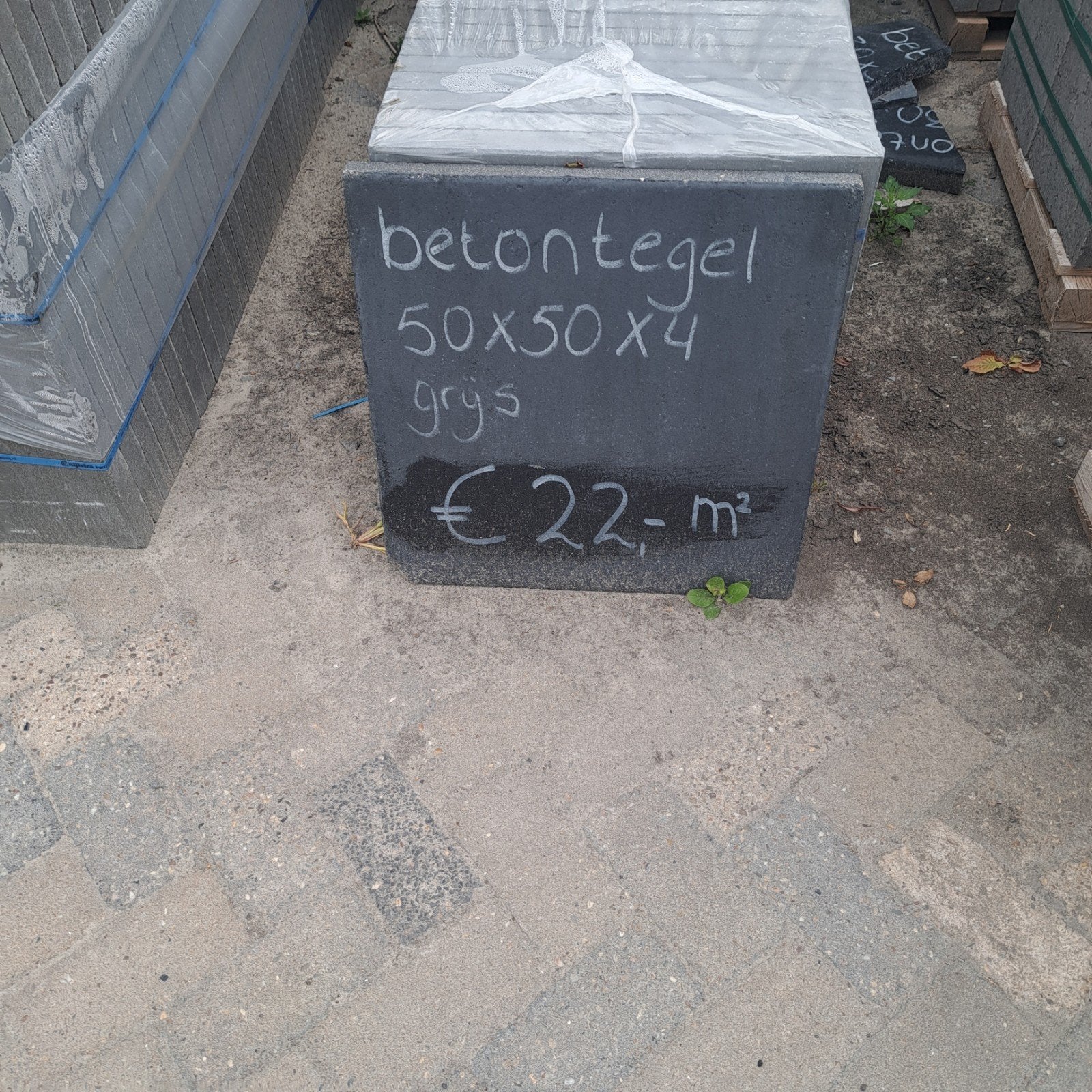 Betontegels 50x50, Ophalen of Verzenden, Beton, Terrastegels