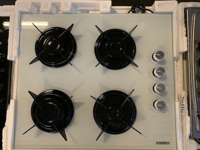 Kookplaat 4 pits leverbaar voor propaan of aardgas, Witgoed en Apparatuur, Kookplaten, Ophalen, Nieuw, 4 kookzones, Energieklasse A of zuiniger