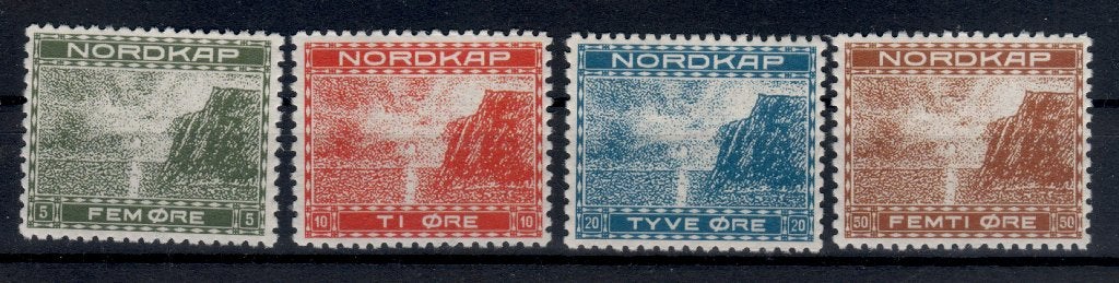B33) 1913 Noorwegen lokaal Nordkap 4x MNH geen garantie, Verzenden, Overige landen, Postfris