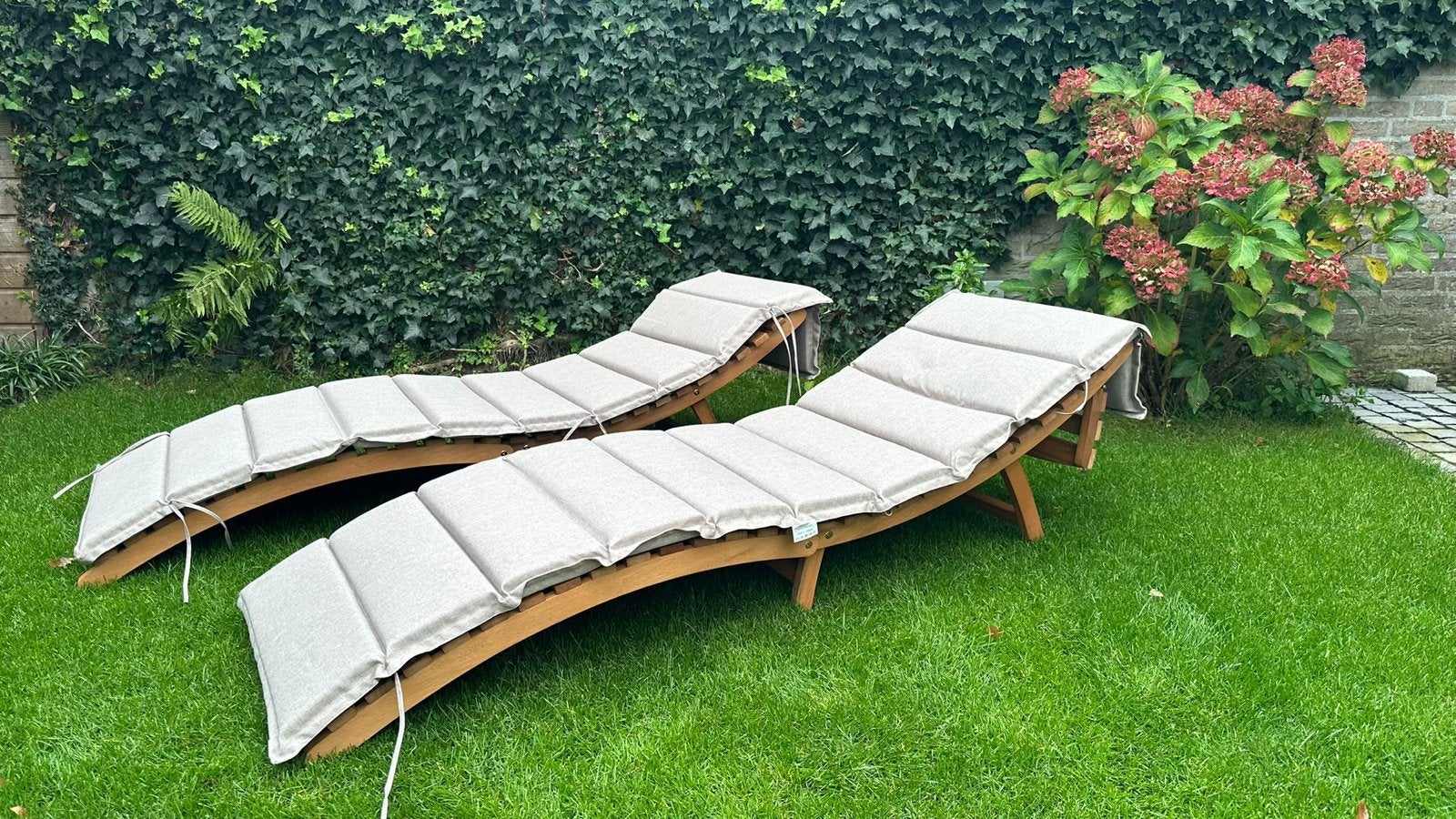 Ligbedden inclusief kussens - Houten ligstoelen NIEUW, Ophalen, Nieuw, Hout, Inklapbaar
