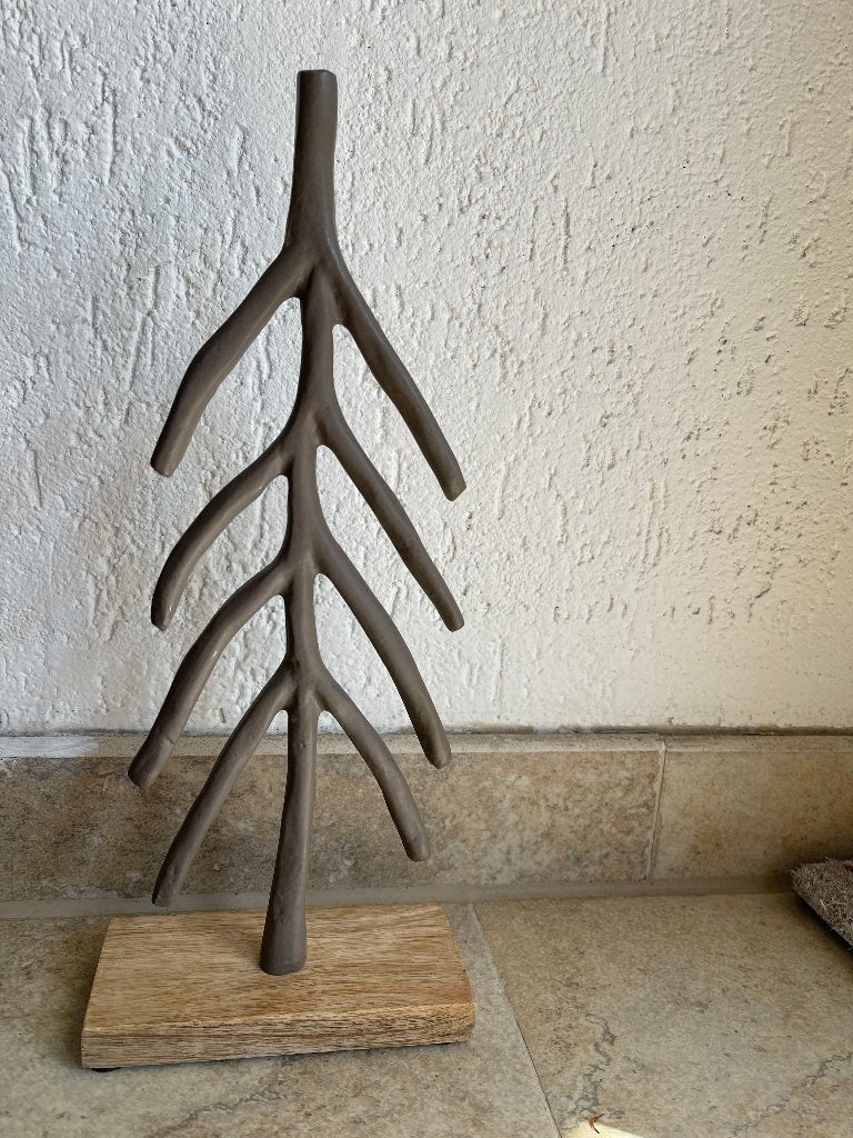 "Kerstboom van Metaal op Hout"  Nieuw, Diversen, Ophalen of Verzenden, Nieuw