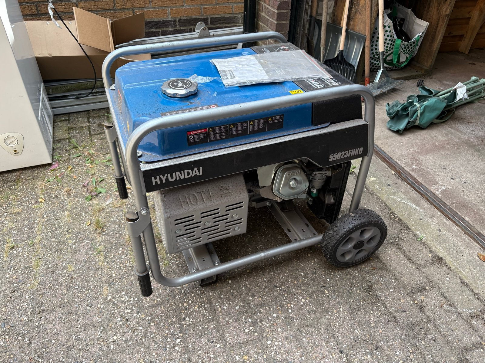 Hyundai 55023FRKD Benzine Aggregaat - Zo goed als nieuw, Ophalen, Elektrisch startend, Benzine, Zo goed als nieuw