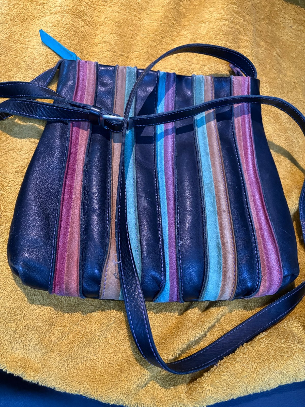 Mywalit Schoudertasje Leer Multicolor, Sieraden, Tassen en Uiterlijk, Ophalen, Zo goed als nieuw, Overige kleuren, Schoudertasje