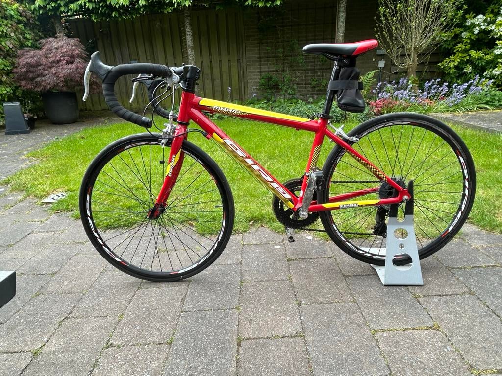 Mahin Giro 24" Kinder Racefiets - Rood/Geel, 14 versn., Ophalen of Verzenden, Zo goed als nieuw, Staal, 24 inch of meer