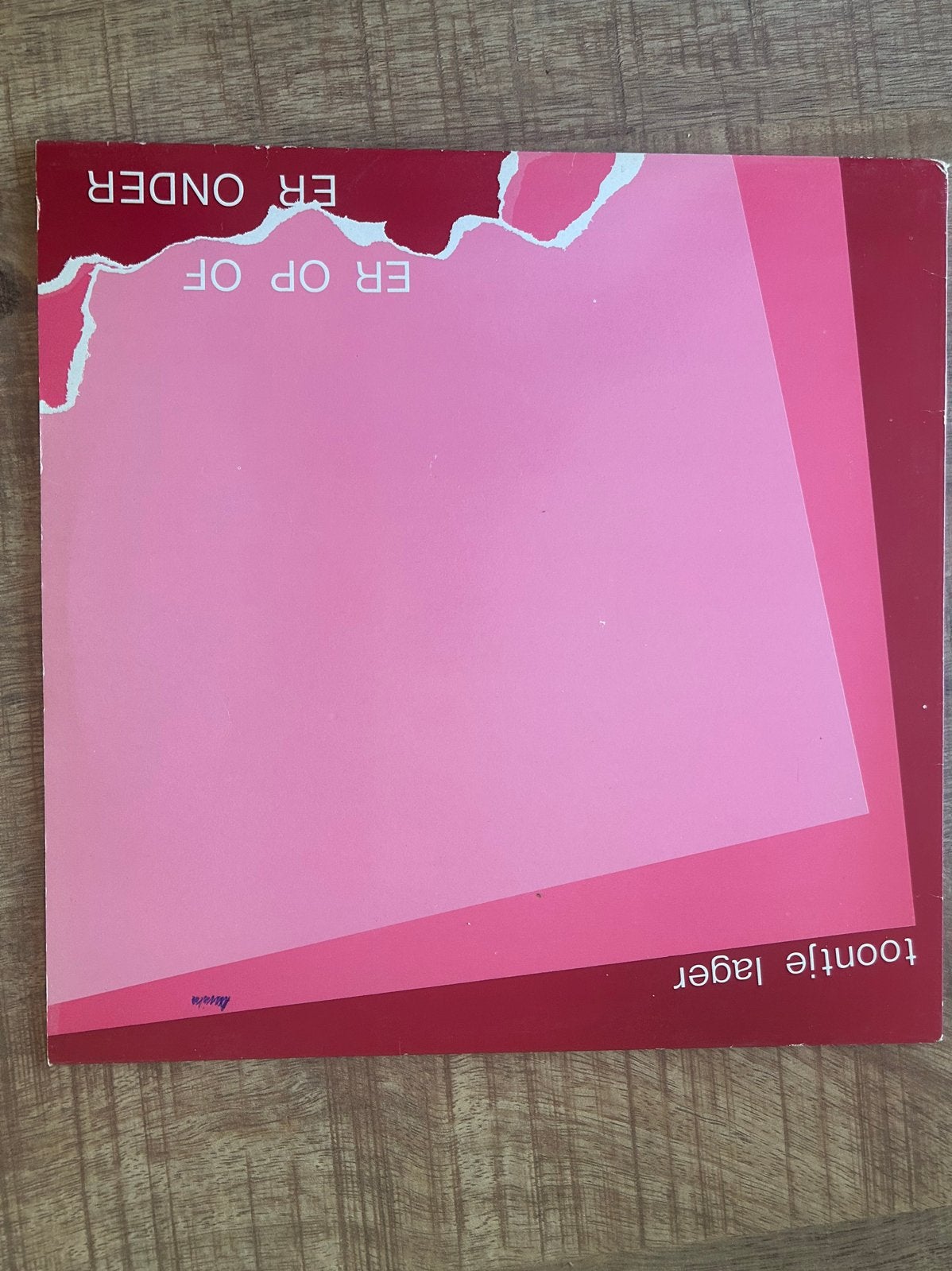 Toontje Lager - Er Op Of Er Onder LP (1982), LP, Gebruikt, Pop, Ophalen of Verzenden