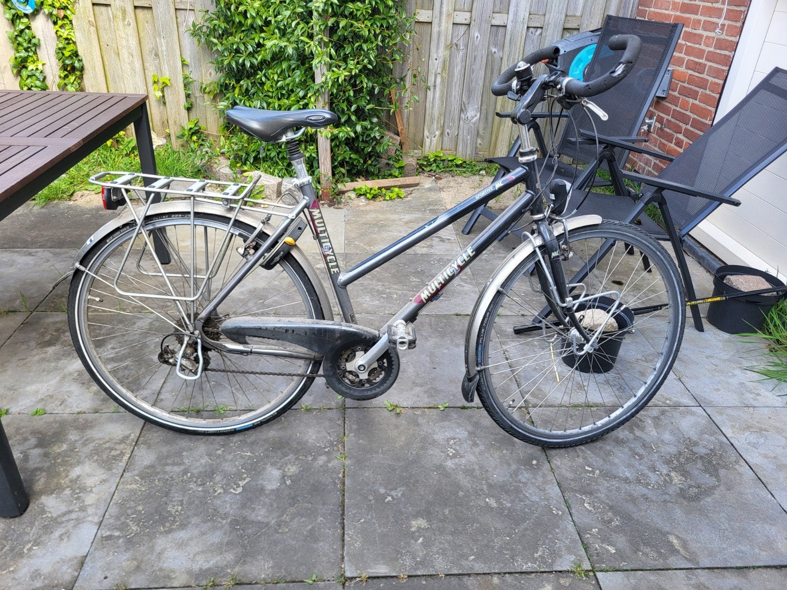 Multicycle Sportive Damesfiets - Gebruikt, Gebruikt, Velgrem, Versnellingen, 50 tot 53 cm