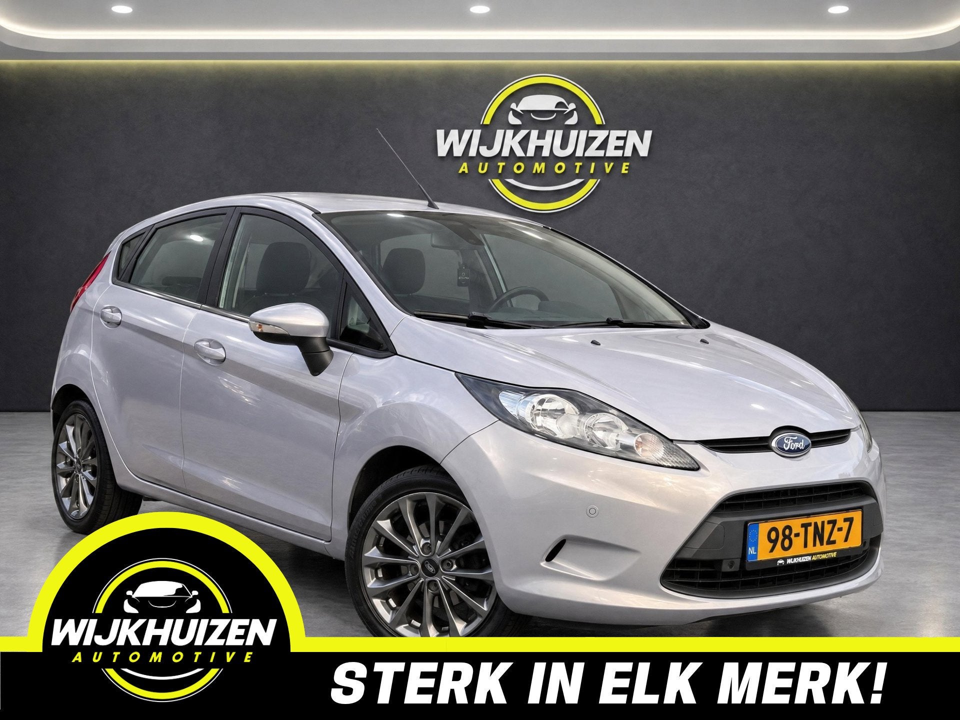 Ford Fiesta 1.4 Titanium Automaat met Airco ! 16 Inch ! Deal, Auto's, Zwart, 4 cilinders, Origineel Nederlands, Fiësta