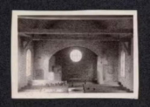 Foto Oudleusen Kerk Interieur., Foto, Ophalen of Verzenden, Zo goed als nieuw, 1940 tot 1960
