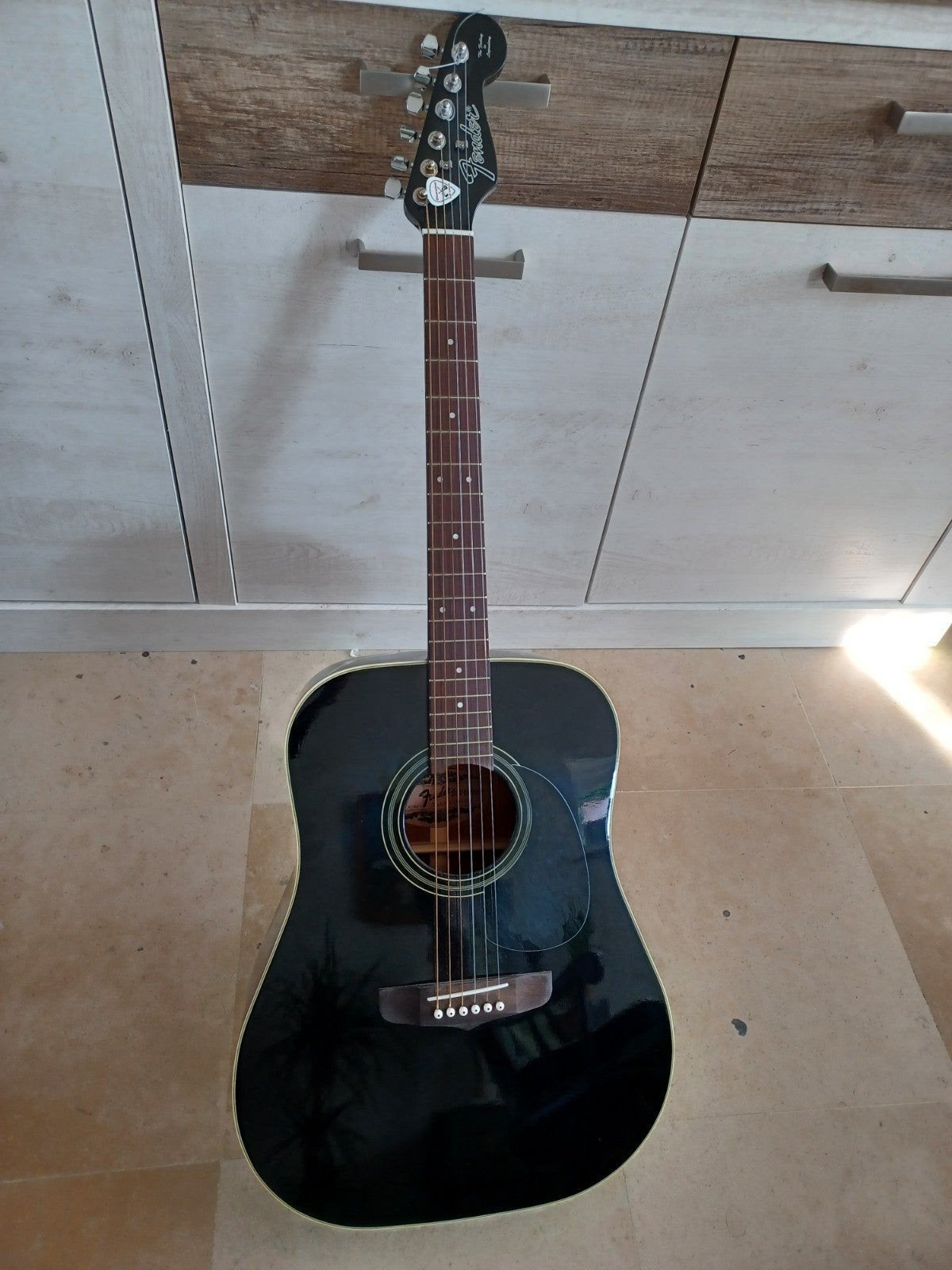 Fender Catalina Western gitaar met hoes, Ophalen, Zo goed als nieuw, Western- of Steelstringgitaar, Met koffer