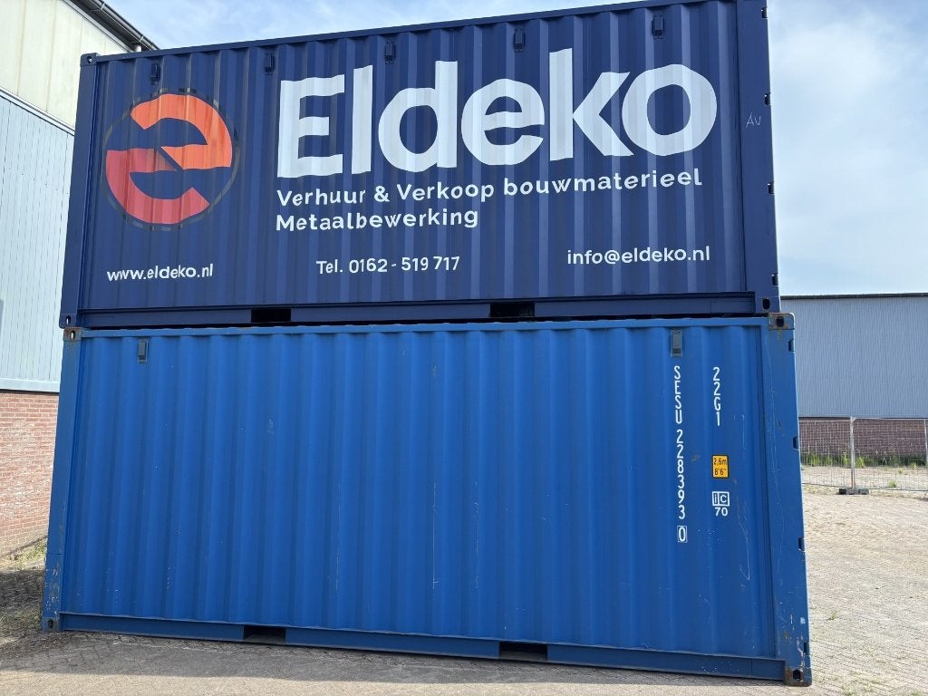 20ft container licht blauw - nette staat, Ophalen of Verzenden