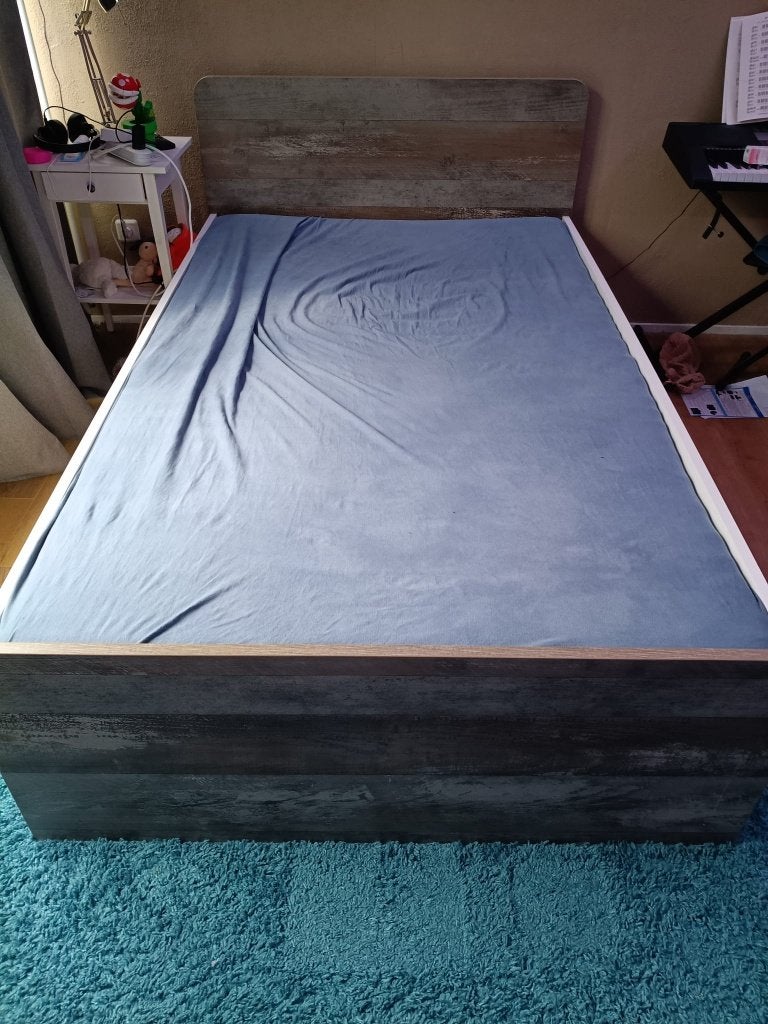 Kinderbed, Ophalen, Gebruikt, Eenpersoons, Wit