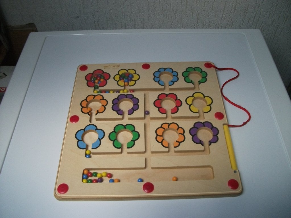 Magneet kralenbord Educo, Ophalen of Verzenden, Gebruikt