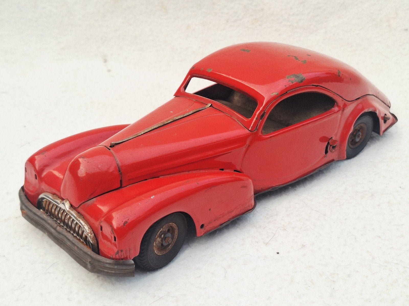 Vintage blikken Gunthermann streamline  auto, Ophalen of Verzenden