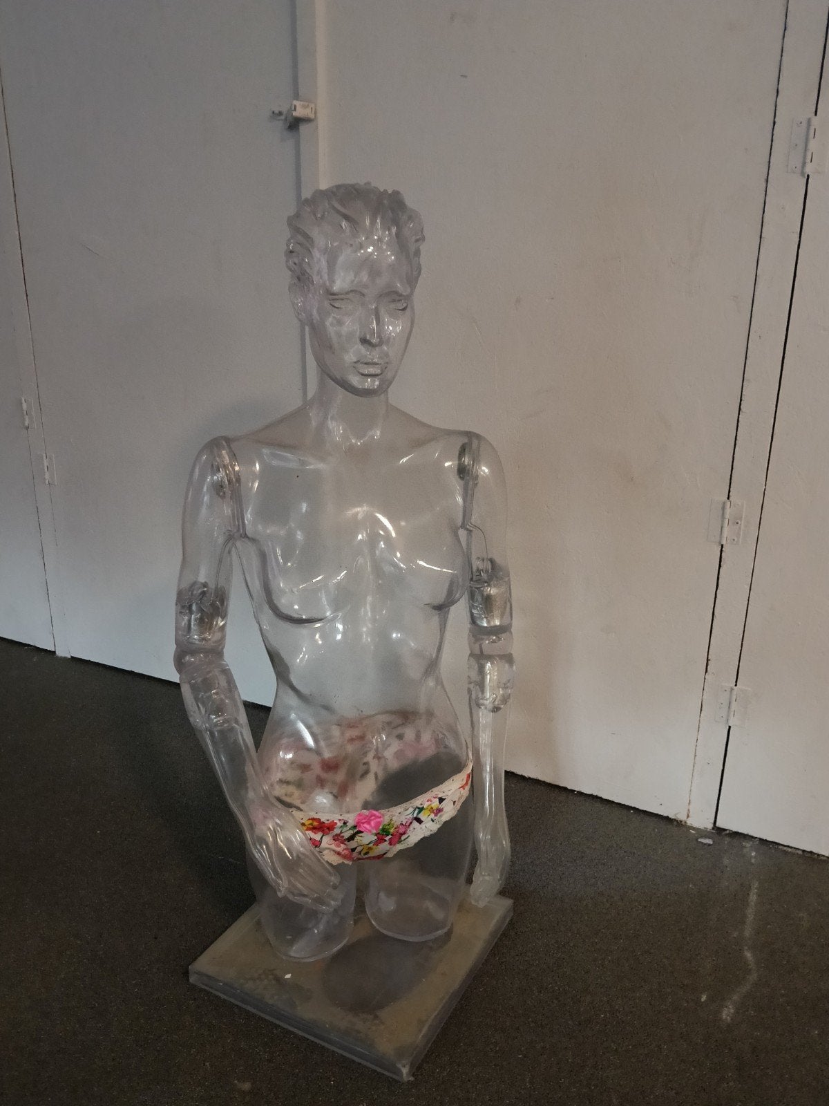 Transparante paspop van kunststof, Ophalen of Verzenden