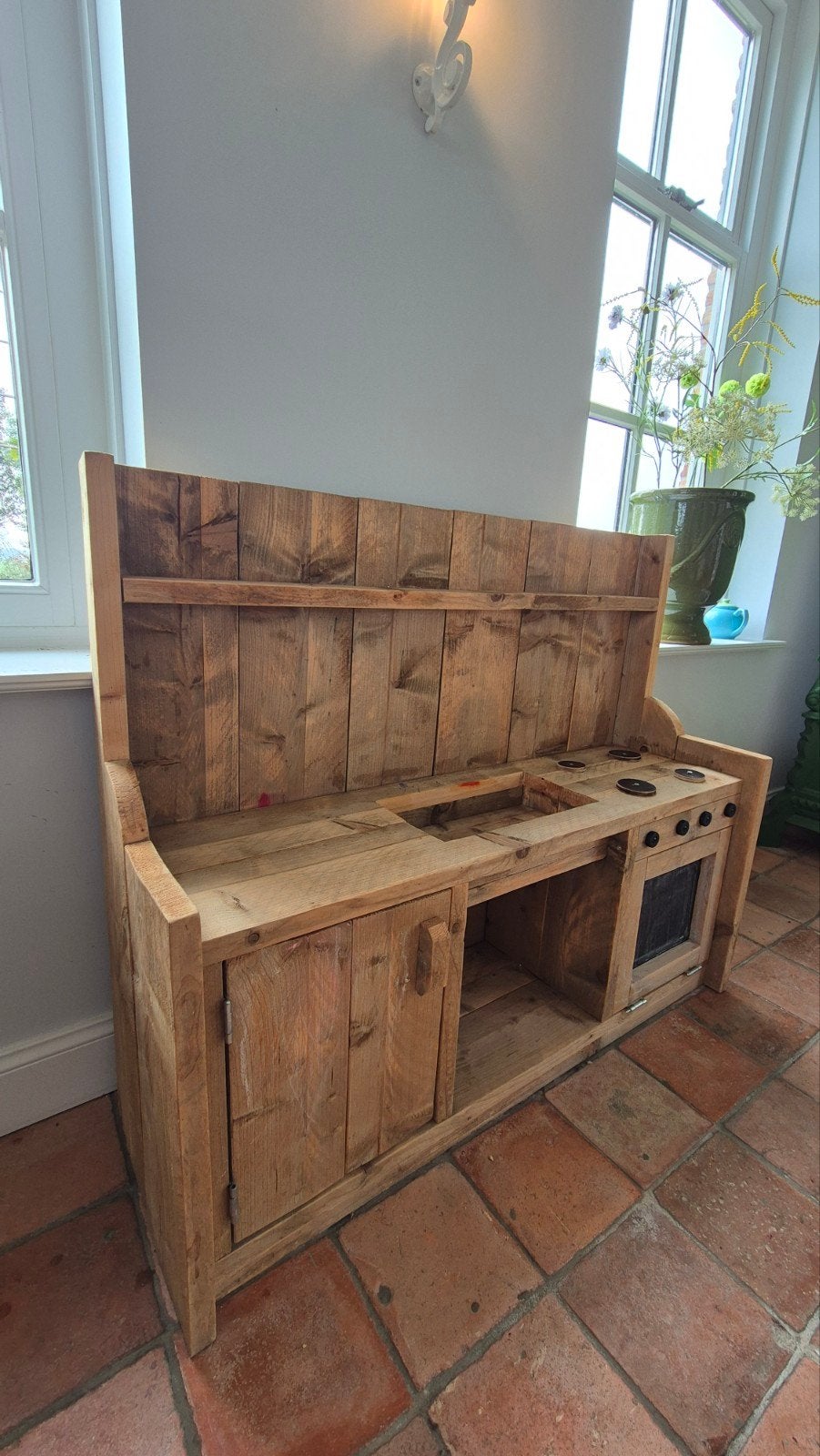 steigerhouten speelkeuken, Ophalen, Zo goed als nieuw, Hout, Speelkeuken