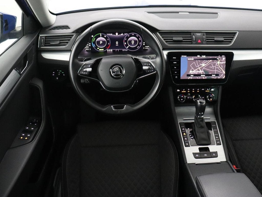 Skoda Superb 1.4 TSI iV Business Edition | SOH 92,3% | Stoel, Auto's, Skoda, Stof, Gebruikt, 4 cilinders, Blauw