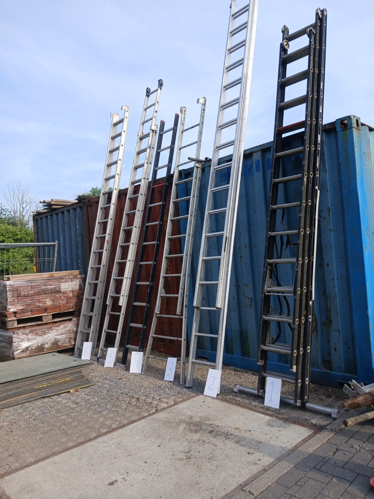 Ladders trappen, Ophalen, 4 meter of meer
