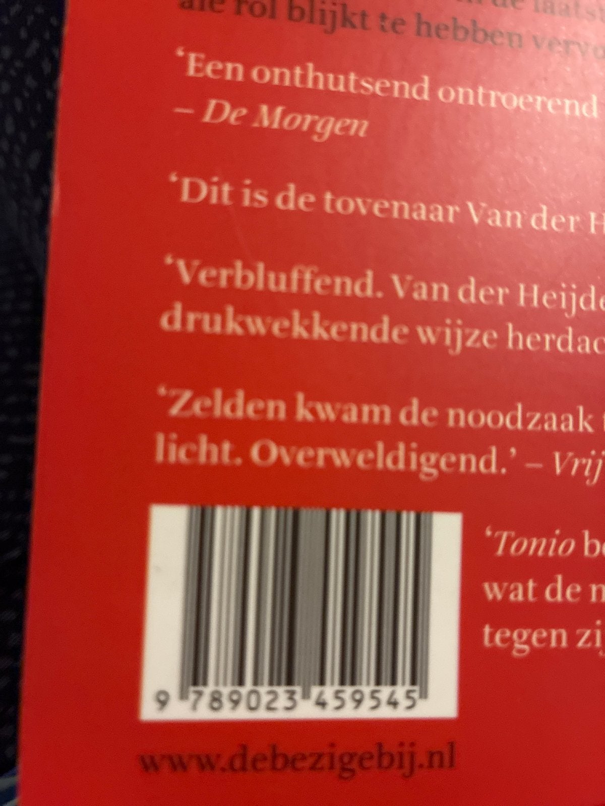 Tonio - A.F.Th. van der Heijden (Een requiemroman), Ophalen of Verzenden, Zo goed als nieuw, Nederland
