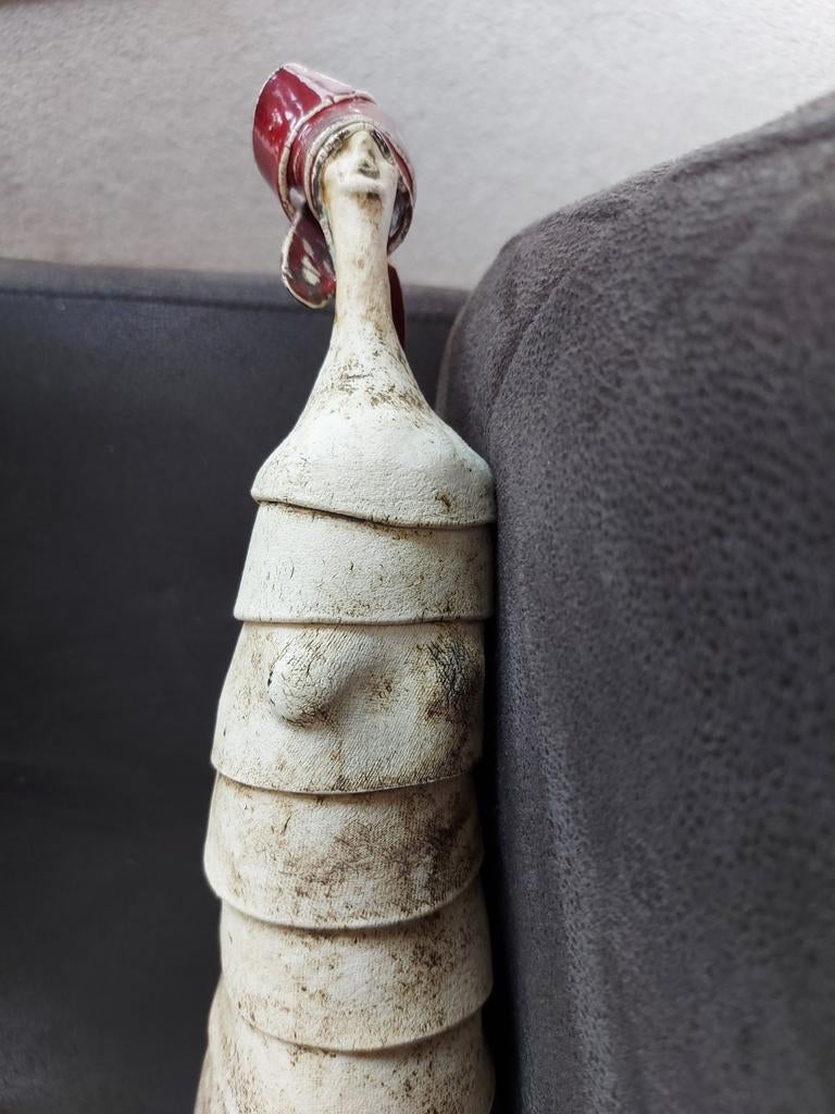 Vintage beeld. Keramiek. Vrouw figuur., Antiek en Kunst, Ophalen of Verzenden
