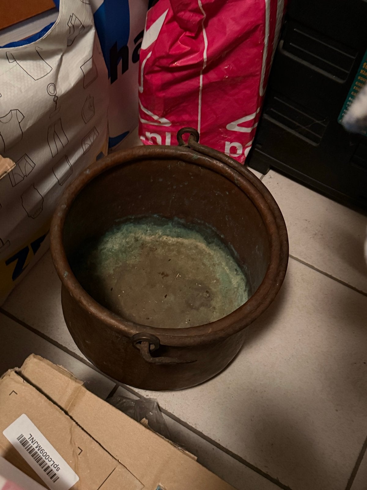 Antieke Koperen Pot - Decoratieve Blikvanger, Ophalen, Koper