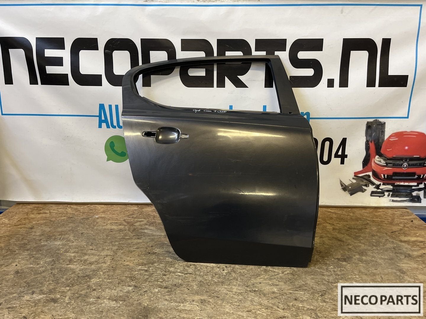 OPEL CORSA E PORTIER DEUR PORTIEREN ORIGINEEL, Auto-onderdelen, Carrosserie en Plaatwerk, Bumper, Opel, Gebruikt, Ophalen of Verzenden
