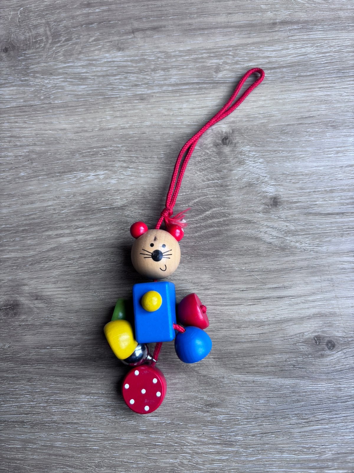 Buggy houten speelgoed hanger kat, Kinderen en Baby's, Overige Kinderen en Baby's, Zo goed als nieuw, Ophalen of Verzenden