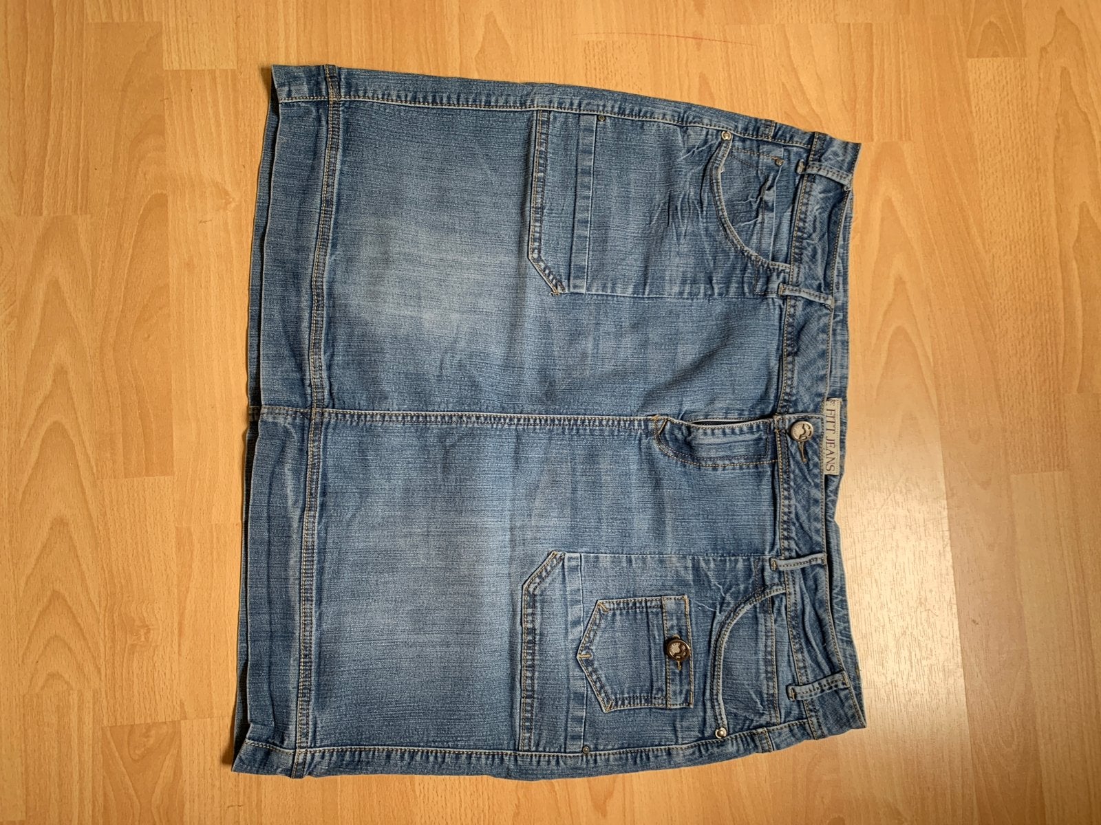 Fitt Jeans spijkerrok maat 50 XXL, Blauw, Maat 46/48 (XL) of groter, Ophalen of Verzenden, Gedragen