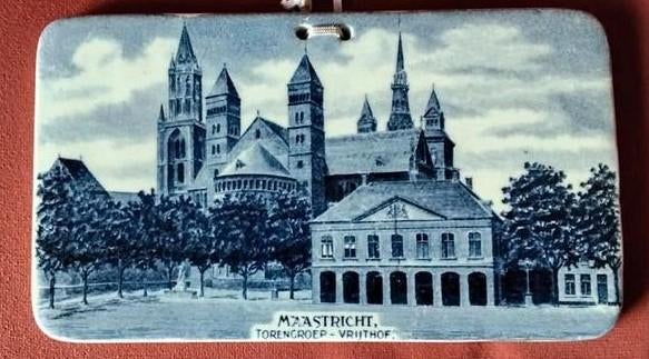 Keramieke tegel Maastricht Toren Groep Vrijthof, Antiek en Kunst, Ophalen of Verzenden