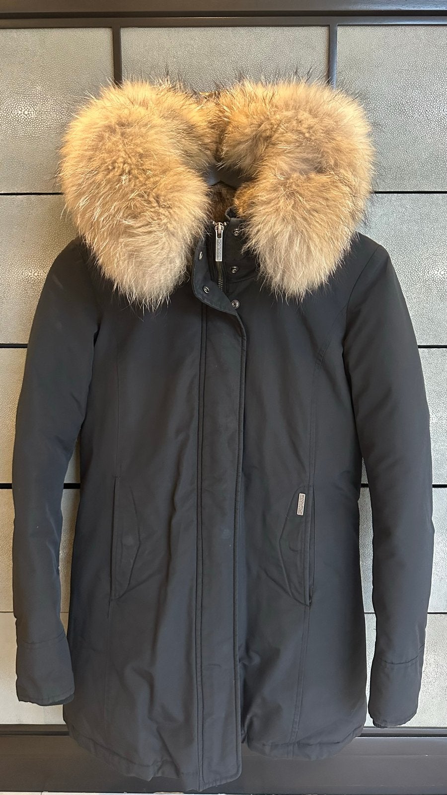 Woolrich Arctic Parka met bontkraag - Zwart, Ophalen of Verzenden, Zo goed als nieuw, Maat 34 (XS) of kleiner, Zwart