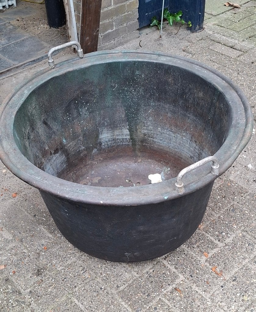 Vintage koperen ketel antiek in prima staat, Ophalen