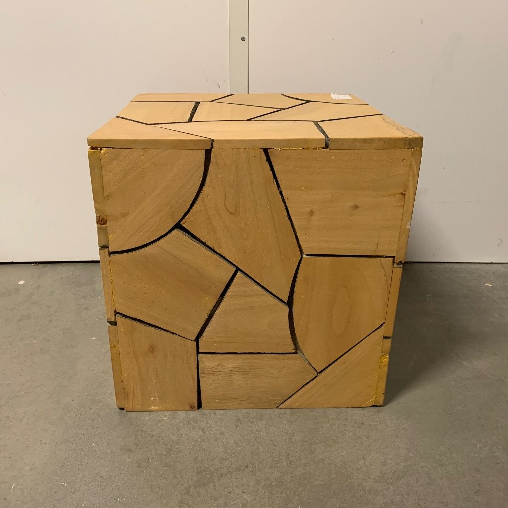 houten bijzettafel - suarhout - 45 x 45 cm - Gratis bezorgd, 45 tot 60 cm, TTM Wonen, Meubels – (Perzische) Tapijten en Woonaccessoires