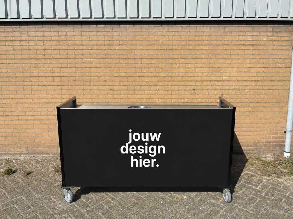 TE HUUR - Mobiele bar op wielen, Ophalen, Zo goed als nieuw, Overige