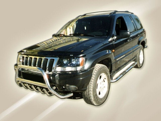 Jeep Grand Cherokee Sidebars met aluminium trede