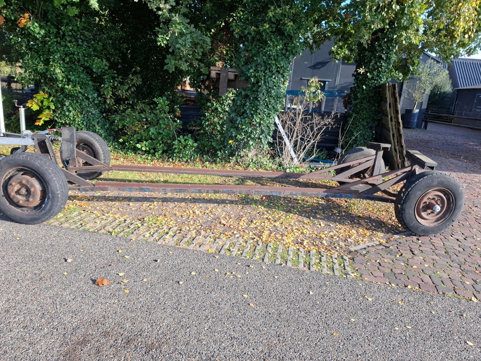 Robuust onderstel voor aanhanger of boottrailer, Ophalen, Gebruikt