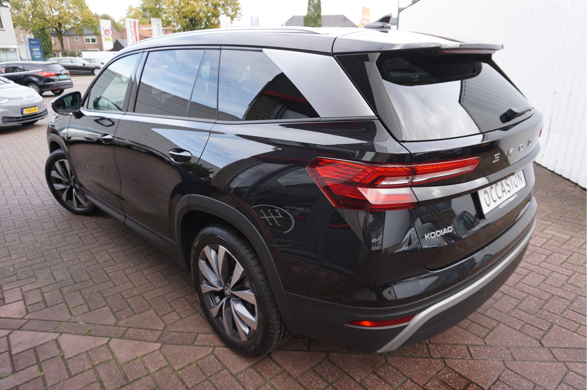 Skoda Kodiaq 1.5 TSI MHEV Selection 7-P Automaat (bj 2024), Auto's, Stof, Zwart, 4 cilinders, 150 pk